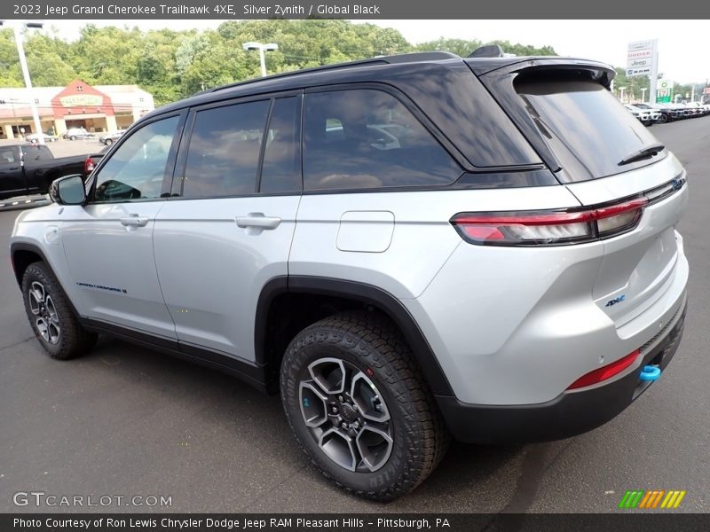 Silver Zynith / Global Black 2023 Jeep Grand Cherokee Trailhawk 4XE