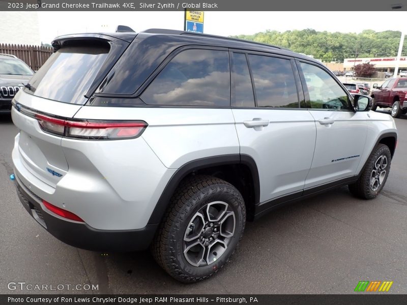 Silver Zynith / Global Black 2023 Jeep Grand Cherokee Trailhawk 4XE