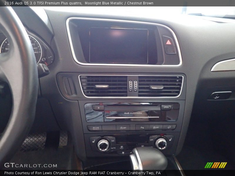 Moonlight Blue Metallic / Chestnut Brown 2016 Audi Q5 3.0 TFSI Premium Plus quattro