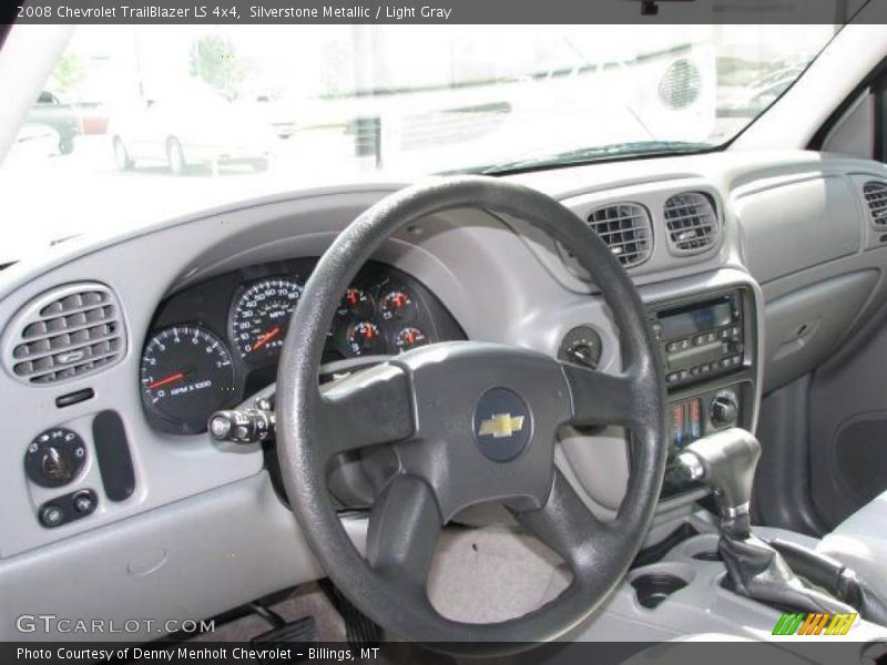 Silverstone Metallic / Light Gray 2008 Chevrolet TrailBlazer LS 4x4