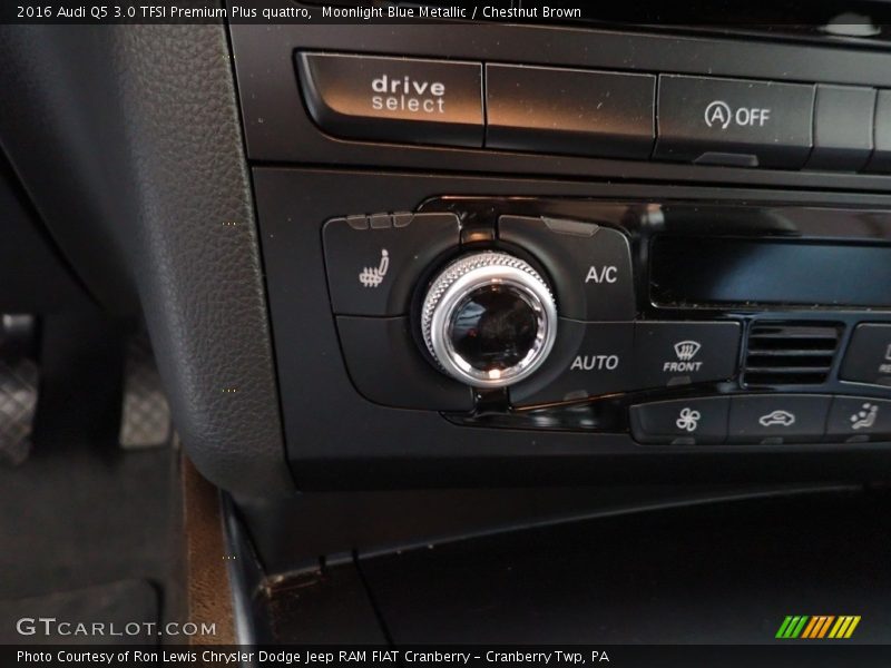 Moonlight Blue Metallic / Chestnut Brown 2016 Audi Q5 3.0 TFSI Premium Plus quattro