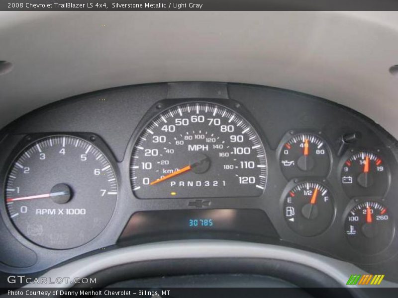 Silverstone Metallic / Light Gray 2008 Chevrolet TrailBlazer LS 4x4