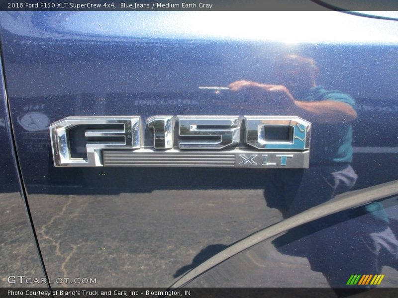 Blue Jeans / Medium Earth Gray 2016 Ford F150 XLT SuperCrew 4x4