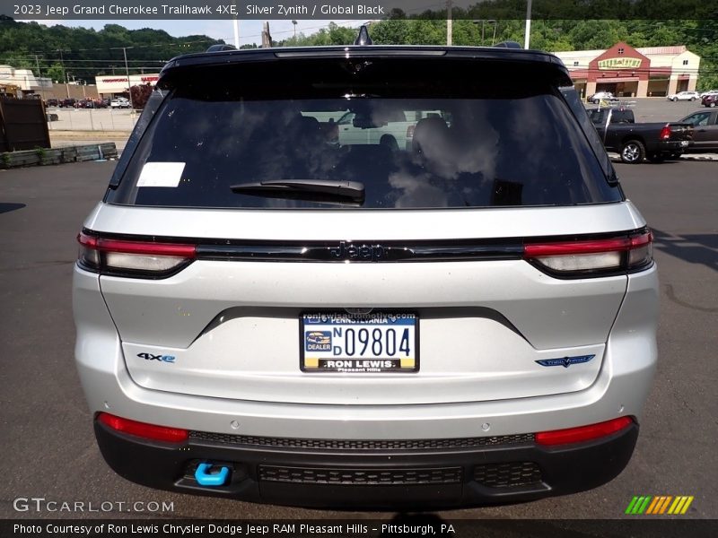 Silver Zynith / Global Black 2023 Jeep Grand Cherokee Trailhawk 4XE