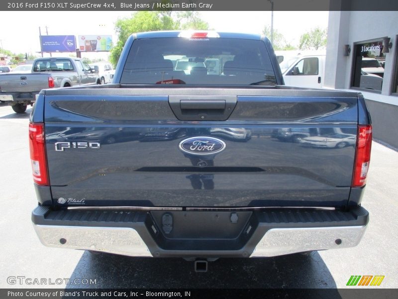 Blue Jeans / Medium Earth Gray 2016 Ford F150 XLT SuperCrew 4x4
