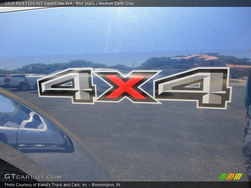 Blue Jeans / Medium Earth Gray 2016 Ford F150 XLT SuperCrew 4x4