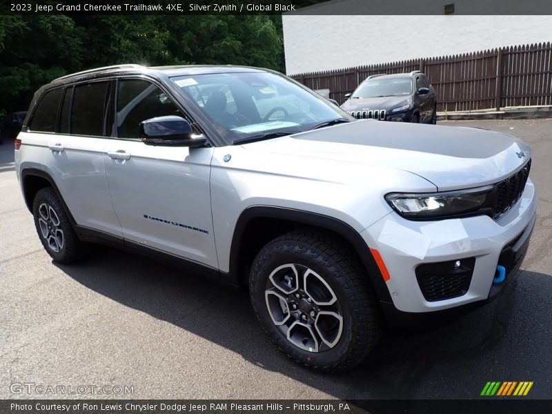 Silver Zynith / Global Black 2023 Jeep Grand Cherokee Trailhawk 4XE