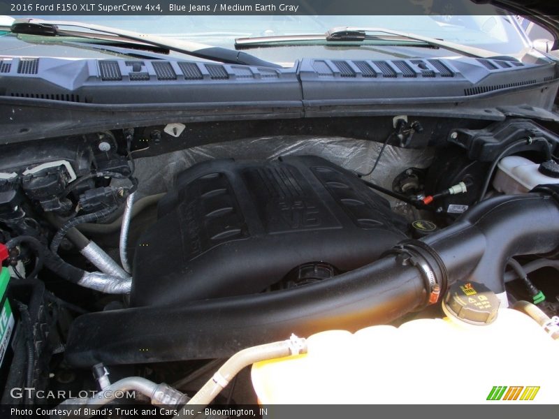 Blue Jeans / Medium Earth Gray 2016 Ford F150 XLT SuperCrew 4x4