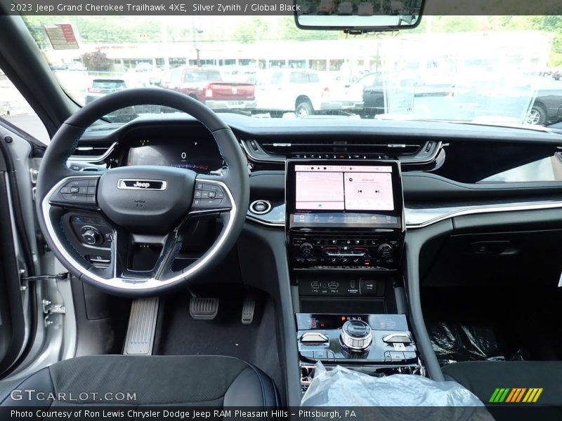 Silver Zynith / Global Black 2023 Jeep Grand Cherokee Trailhawk 4XE