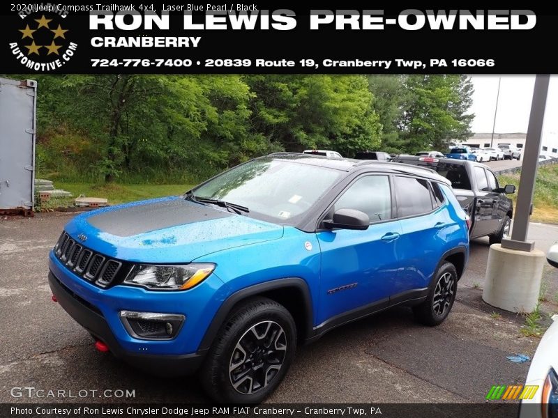 Laser Blue Pearl / Black 2020 Jeep Compass Trailhawk 4x4