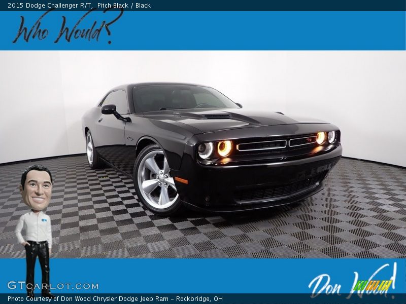 Pitch Black / Black 2015 Dodge Challenger R/T
