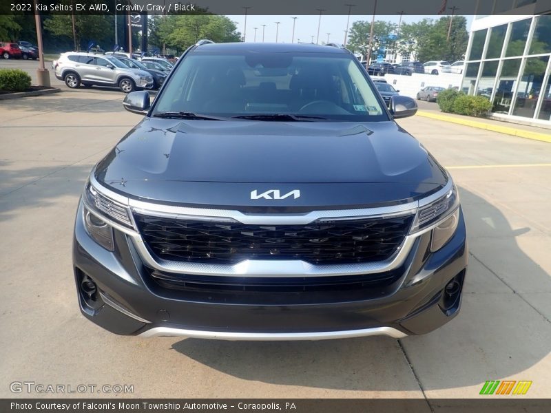 Gravity Gray / Black 2022 Kia Seltos EX AWD