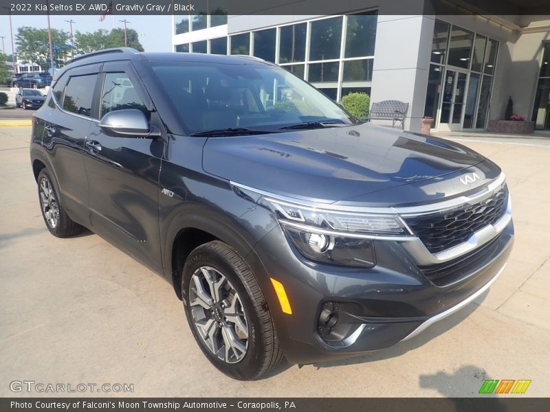 Gravity Gray / Black 2022 Kia Seltos EX AWD