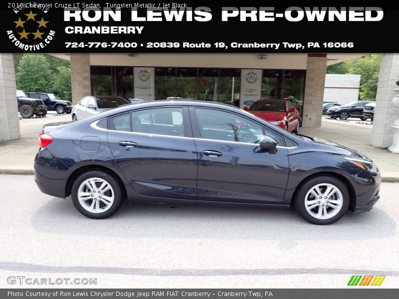 Tungsten Metallic / Jet Black 2016 Chevrolet Cruze LT Sedan