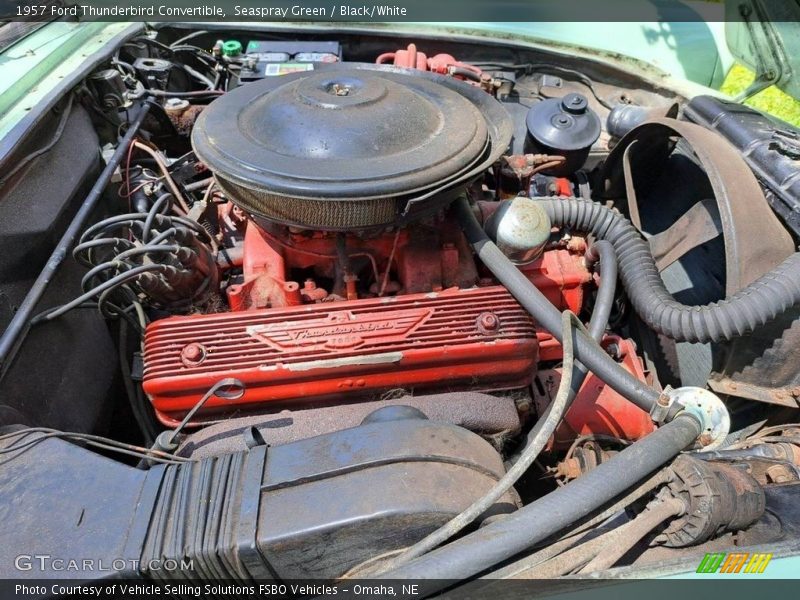 Seaspray Green / Black/White 1957 Ford Thunderbird Convertible