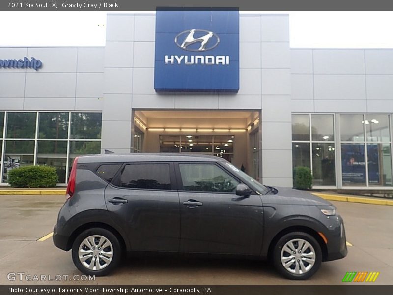 Gravity Gray / Black 2021 Kia Soul LX