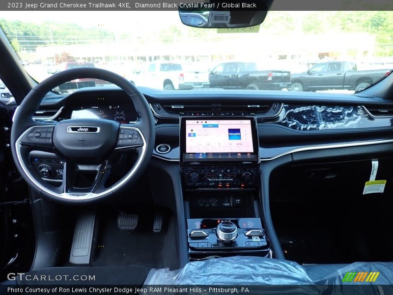 Diamond Black Crystal Pearl / Global Black 2023 Jeep Grand Cherokee Trailhawk 4XE