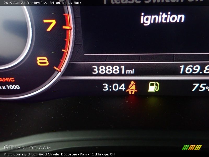 Brilliant Black / Black 2019 Audi A4 Premium Plus