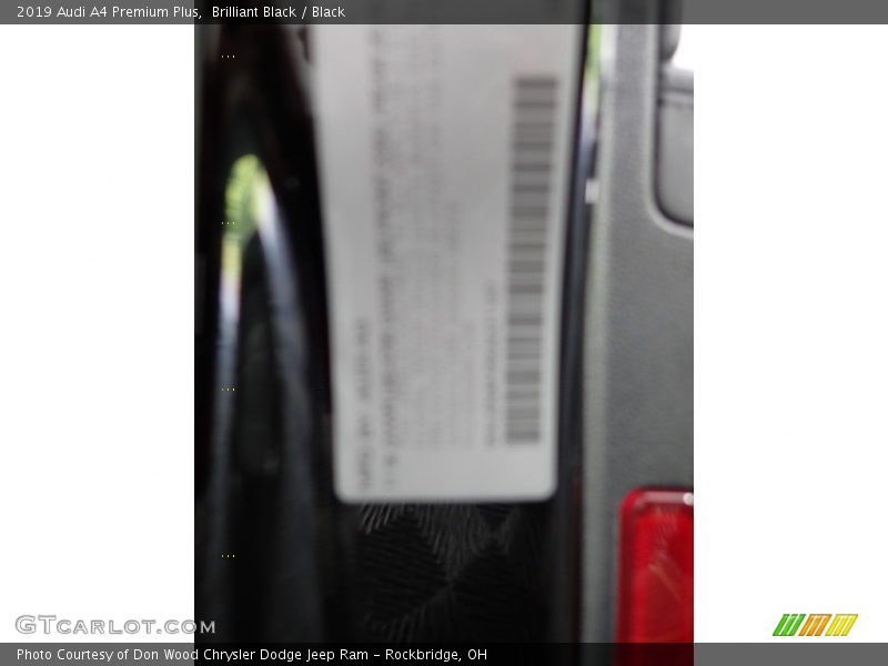 Brilliant Black / Black 2019 Audi A4 Premium Plus
