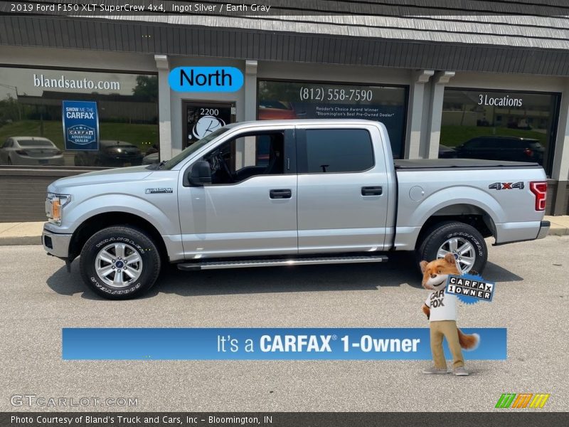 Ingot Silver / Earth Gray 2019 Ford F150 XLT SuperCrew 4x4