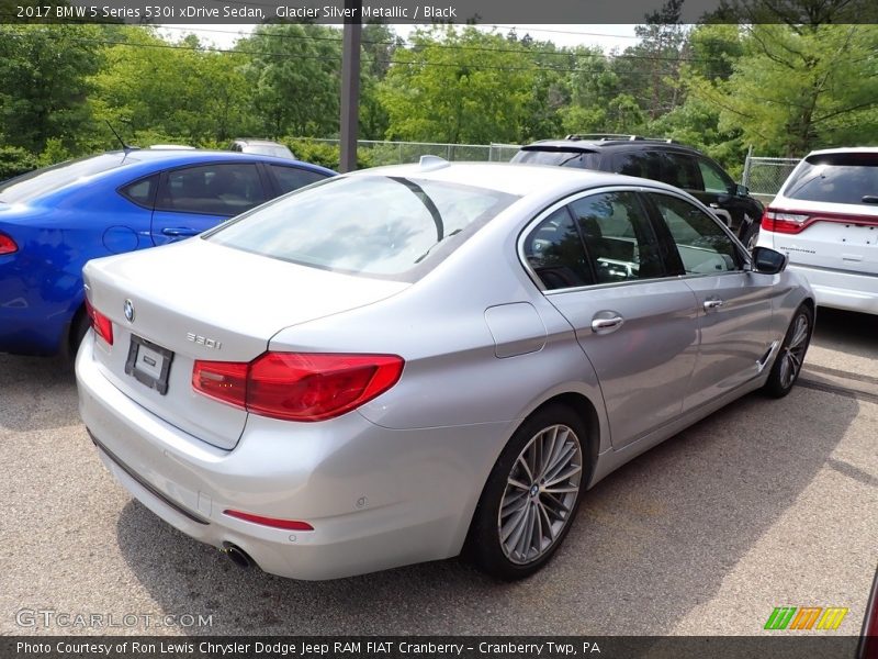 Glacier Silver Metallic / Black 2017 BMW 5 Series 530i xDrive Sedan