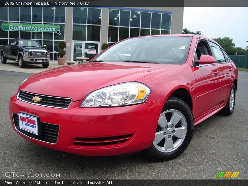 Victory Red / Gray 2009 Chevrolet Impala LT