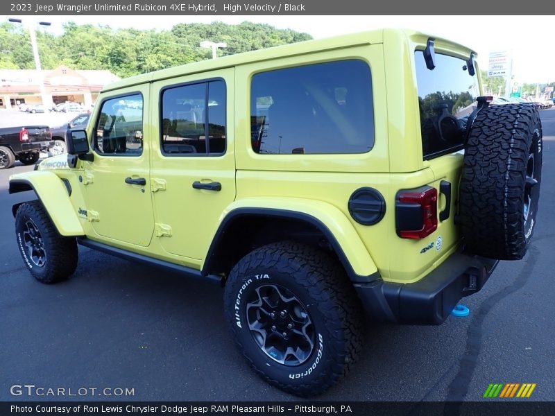 High Velocity / Black 2023 Jeep Wrangler Unlimited Rubicon 4XE Hybrid