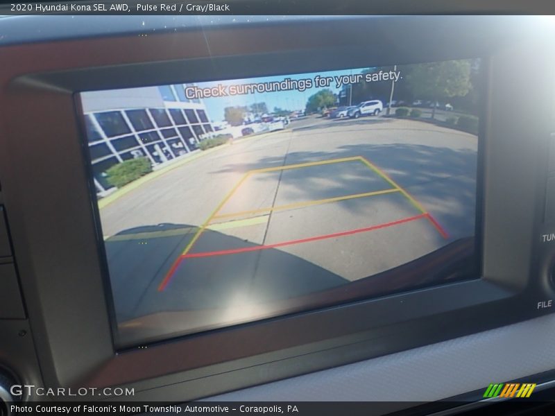 Pulse Red / Gray/Black 2020 Hyundai Kona SEL AWD