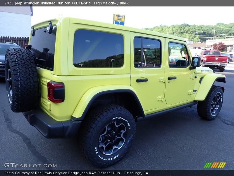 High Velocity / Black 2023 Jeep Wrangler Unlimited Rubicon 4XE Hybrid