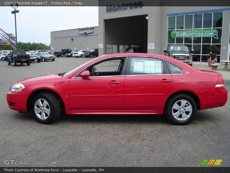 Victory Red / Gray 2009 Chevrolet Impala LT