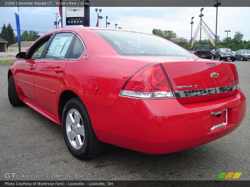Victory Red / Gray 2009 Chevrolet Impala LT