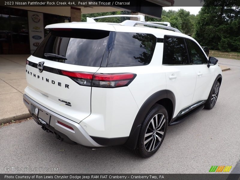 Pearl White Tricoat / Charcoal 2023 Nissan Pathfinder Rock Creek 4x4