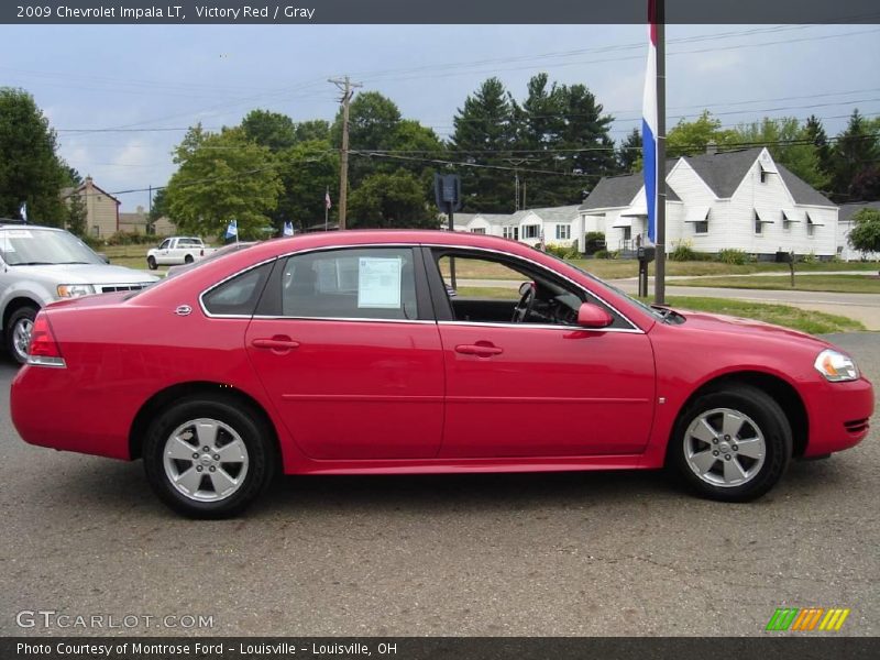 Victory Red / Gray 2009 Chevrolet Impala LT