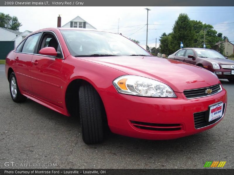 Victory Red / Gray 2009 Chevrolet Impala LT