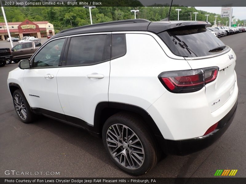 Bright White / Black 2023 Jeep Compass Limited 4x4