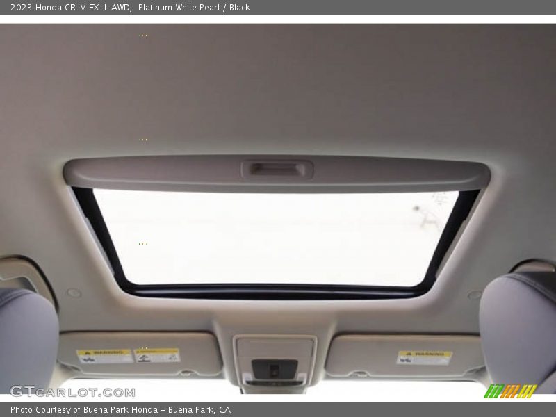 Platinum White Pearl / Black 2023 Honda CR-V EX-L AWD