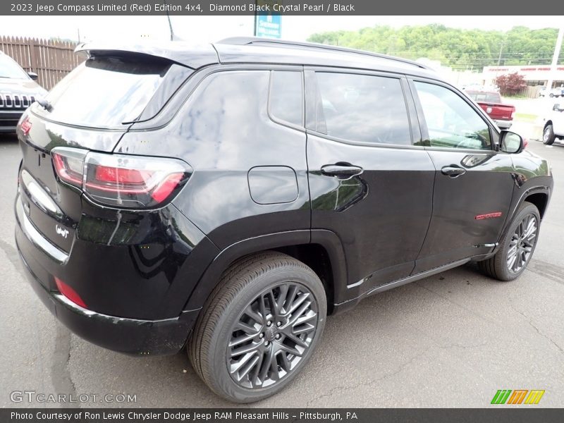 Diamond Black Crystal Pearl / Black 2023 Jeep Compass Limited (Red) Edition 4x4