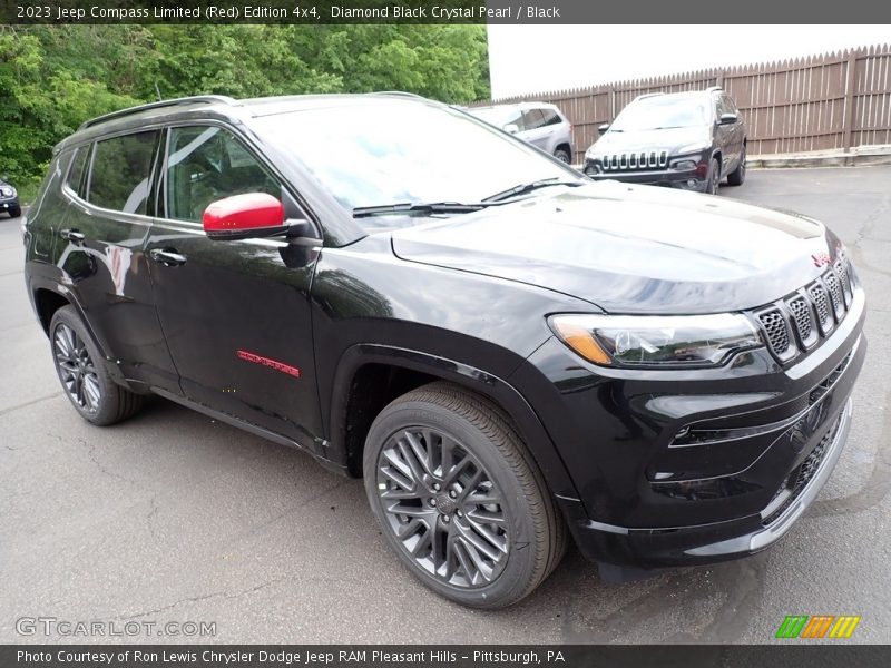 Front 3/4 View of 2023 Compass Limited (Red) Edition 4x4