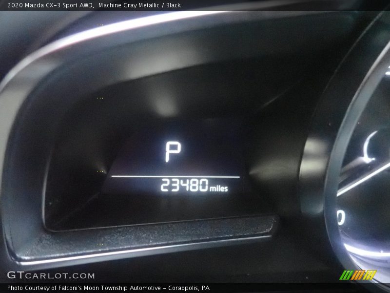 Machine Gray Metallic / Black 2020 Mazda CX-3 Sport AWD