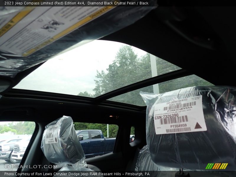 Diamond Black Crystal Pearl / Black 2023 Jeep Compass Limited (Red) Edition 4x4