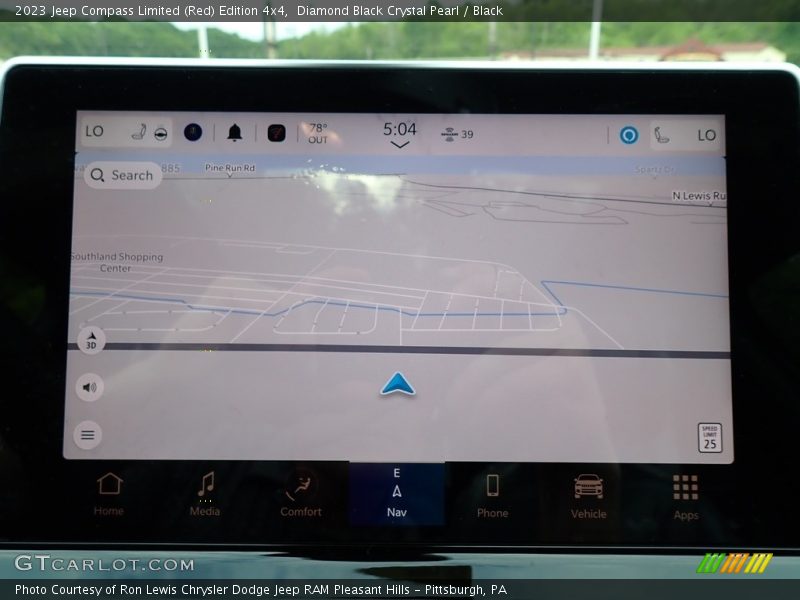 Diamond Black Crystal Pearl / Black 2023 Jeep Compass Limited (Red) Edition 4x4