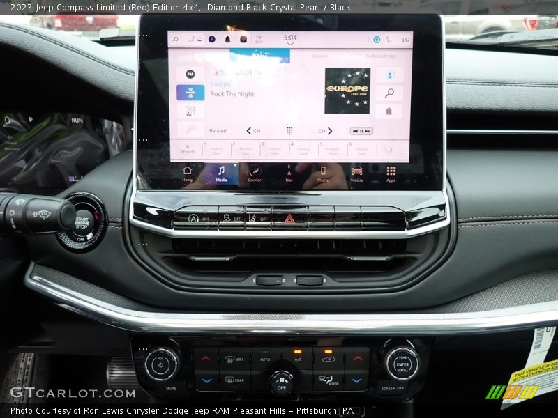 Diamond Black Crystal Pearl / Black 2023 Jeep Compass Limited (Red) Edition 4x4