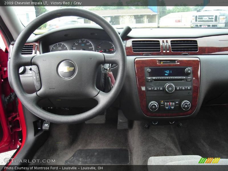 Victory Red / Gray 2009 Chevrolet Impala LT