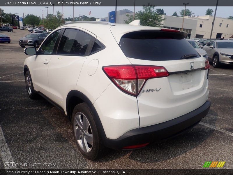 Platinum White Pearl / Gray 2020 Honda HR-V EX AWD