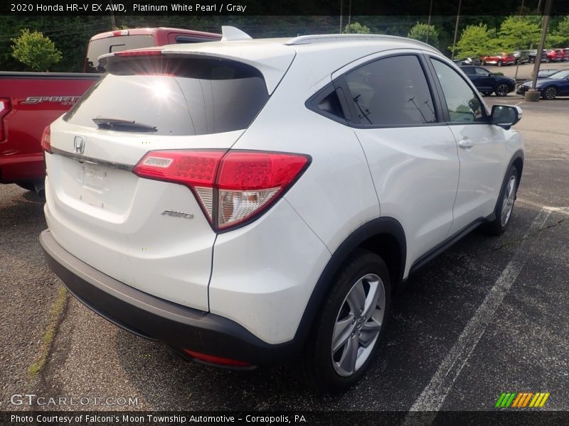 Platinum White Pearl / Gray 2020 Honda HR-V EX AWD