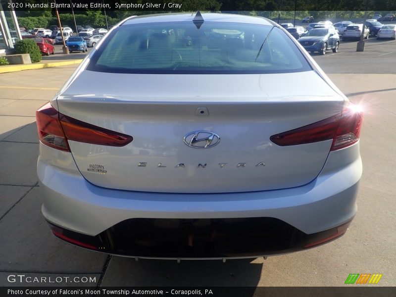 Symphony Silver / Gray 2020 Hyundai Elantra Value Edition