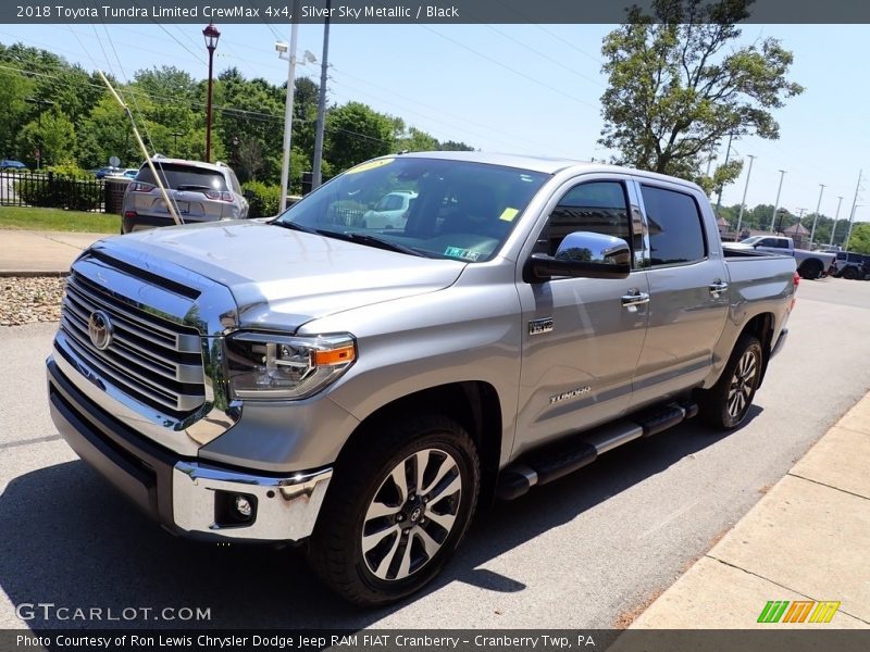 Silver Sky Metallic / Black 2018 Toyota Tundra Limited CrewMax 4x4