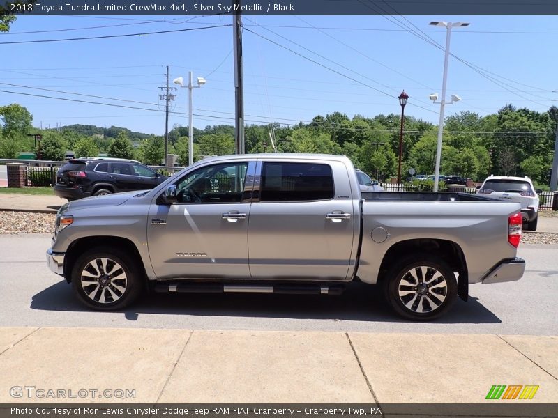 Silver Sky Metallic / Black 2018 Toyota Tundra Limited CrewMax 4x4