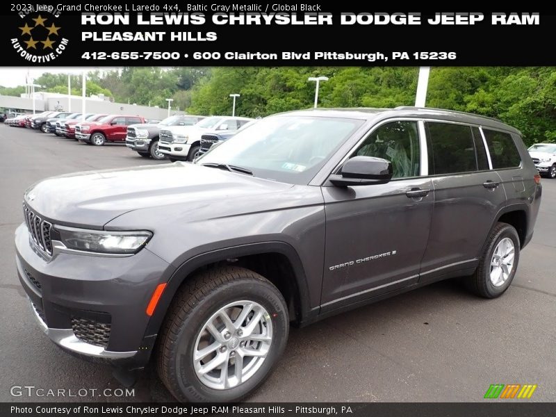 Baltic Gray Metallic / Global Black 2023 Jeep Grand Cherokee L Laredo 4x4