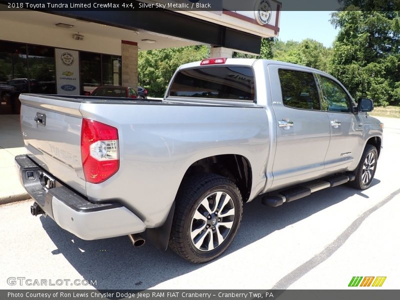 Silver Sky Metallic / Black 2018 Toyota Tundra Limited CrewMax 4x4